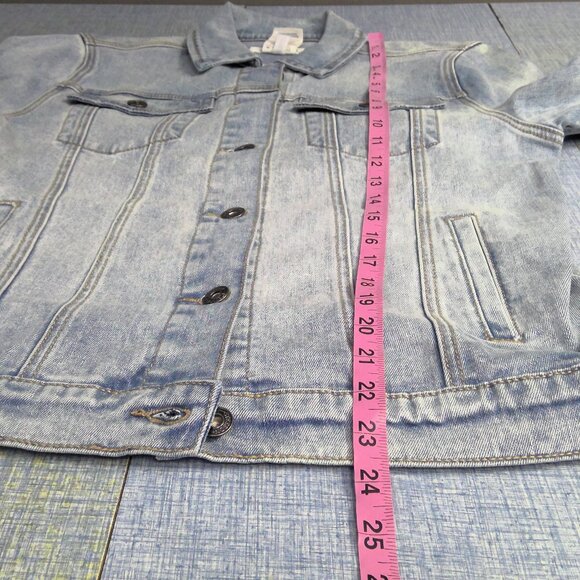 NEW Stetson Denim Jean Trucker Jacket Western Embroidered Back Women's Small - Picture 8 of 9